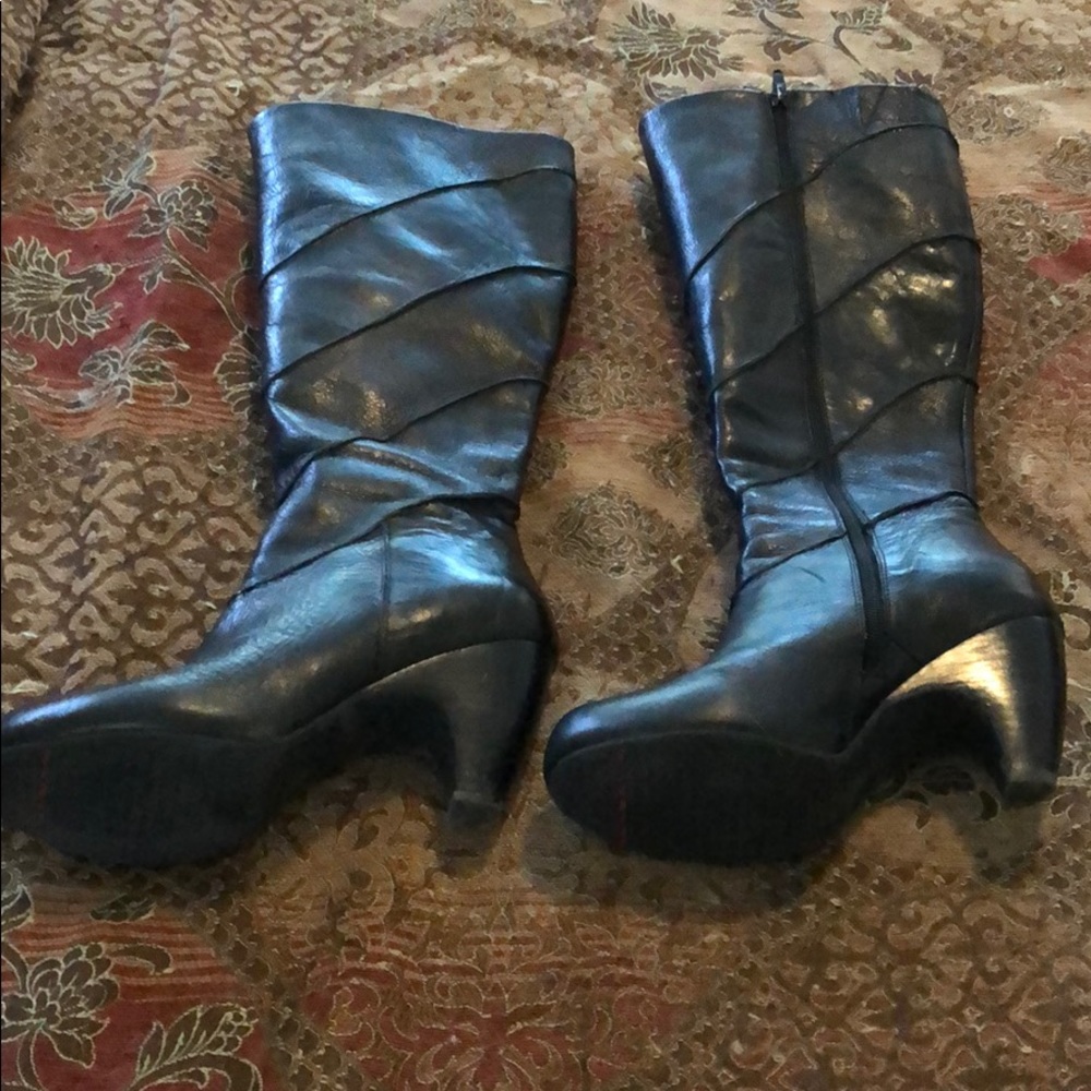 Miu Miu black boots.